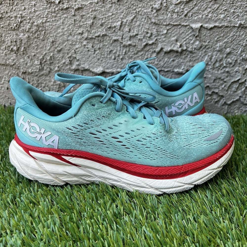 Hoka Shoes Women Size Clifton 8 Blue Running Sneakers Blue Gym